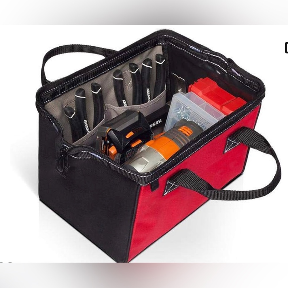 Husky 12" Tool Bag, 2 Internal Pockets and 2 External Pockets